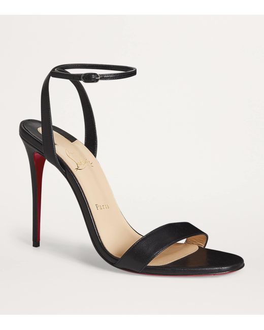 Christian Louboutin Black Loubigirl Nappa Leather Heeled Sandals 100