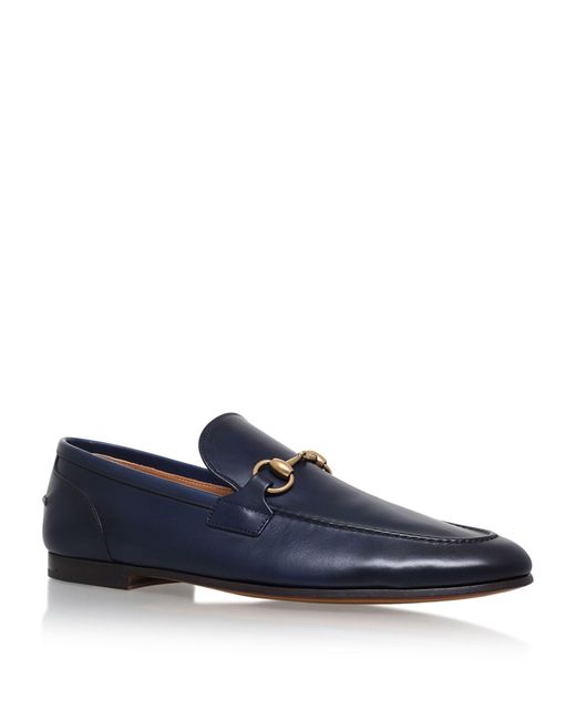 Gucci Blue Jordaan Leather Loafer for men