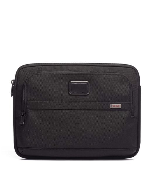 Tumi Black Alpha 3 Medium Laptop Cover for men