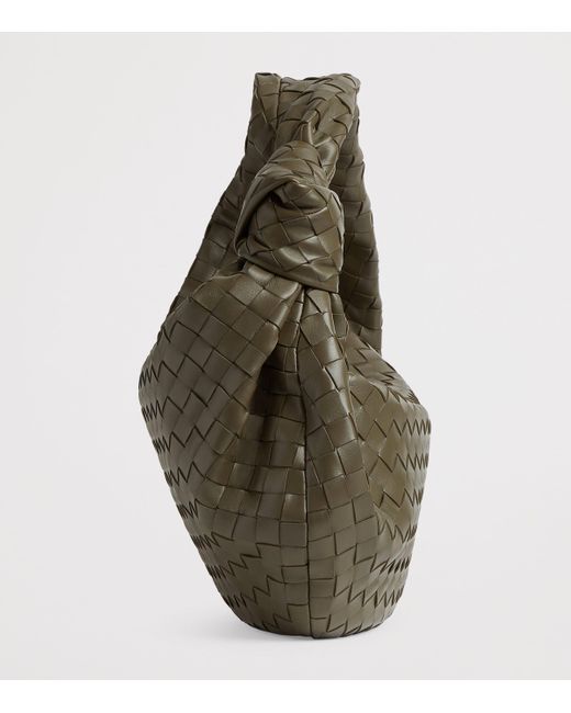 Bottega Veneta Green Leather Jodie Top-Handle Bag