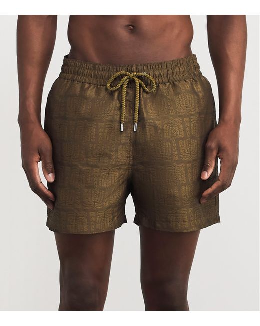 Frescobol Carioca Green Palmeria Rio Swim Shorts for men