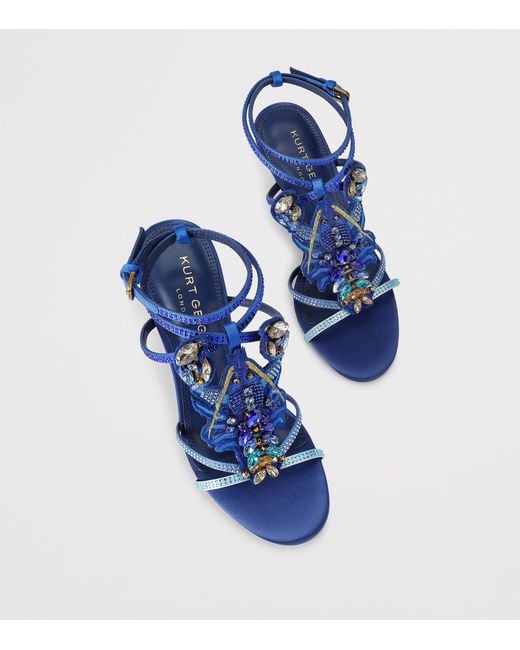 Kurt Geiger Blue Lobster Heeled Sandals