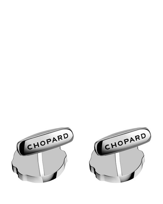 Chopard Green Stainless Steel Alpine Eagle Cufflinks for men