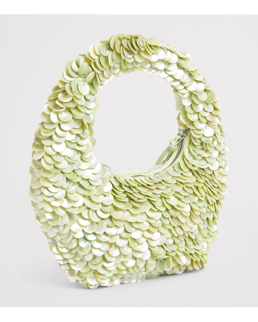 Staud Metallic Embellished Reef Top-Handle Bag