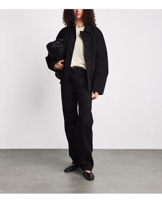 Lemaire White Cotton Ribbed Long-Sleeve T-Shirt