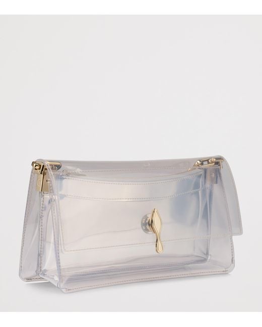 Christian Louboutin Gray Bettina Transparent Clutch Bag