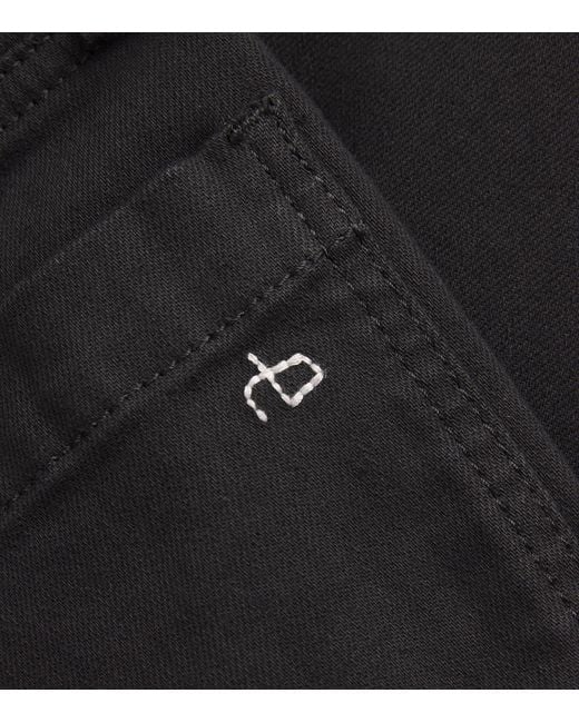 Rag & Bone Black Hadley Straight Jeans
