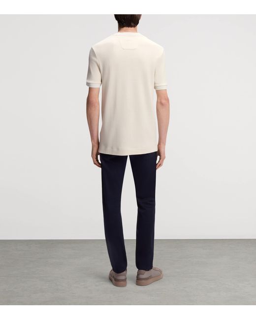 Boss White X Aston Martin Cotton-Wool T-Shirt for men