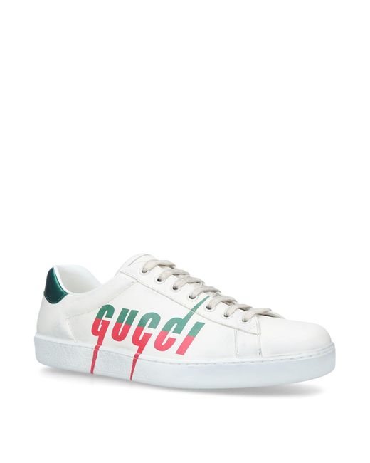 gucci leather ace sneakers