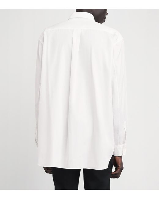 Comme des Garçons White Cotton Cut-Out Shirt for men