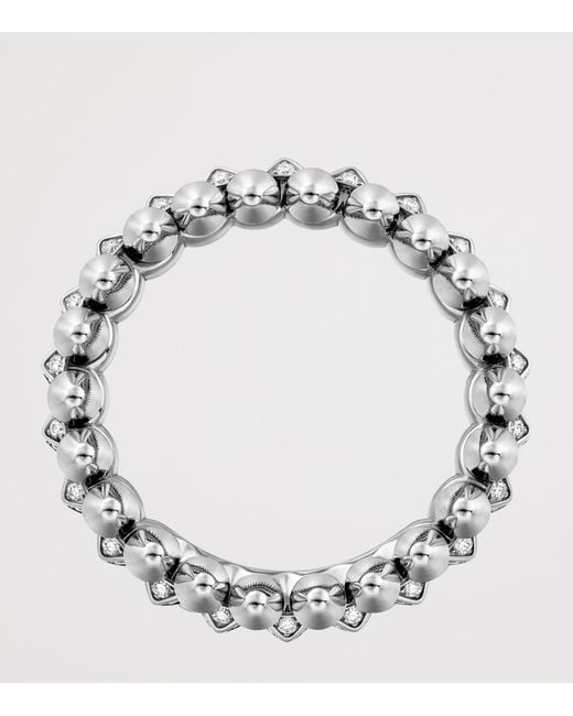 Cartier Metallic Small And Diamond Clash De Ring