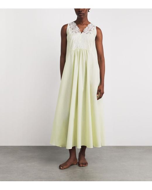 Bocan White Cotton Clariss Nightdress
