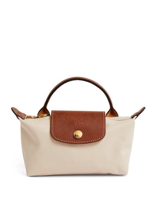 Longchamp Brown Le Pliage Original Pouch