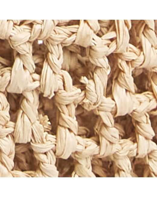 Chloé Metallic Raffia Iconic Logo Tote Bag