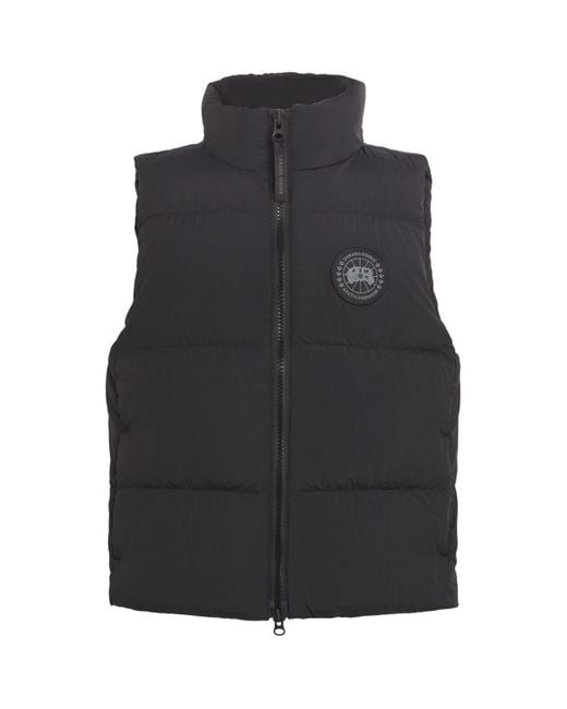 Canada Goose Black Down Lawrence Puffer Gilet for men