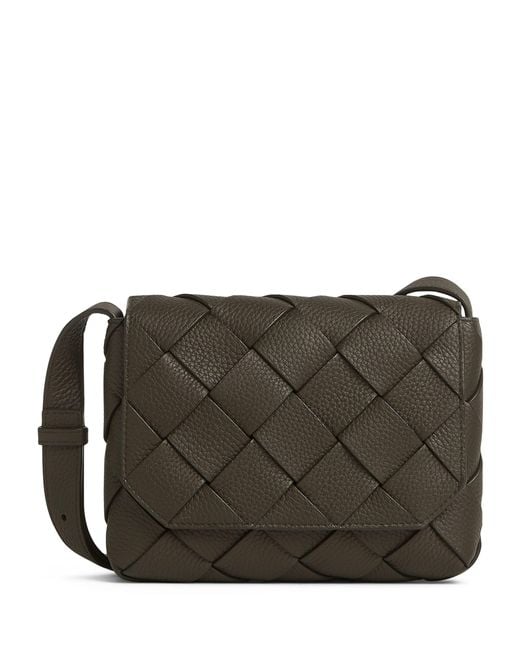 Bottega Veneta Black Small Leather Diago Cross-body Bag for men