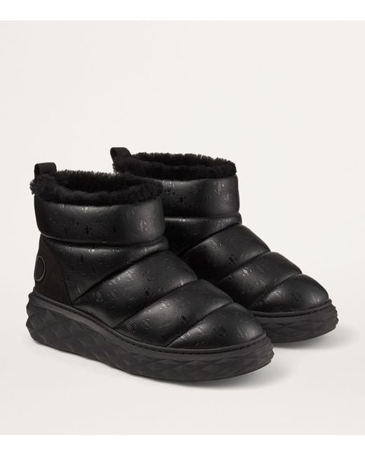Jimmy Choo Black Xan Embellished Snow Boots