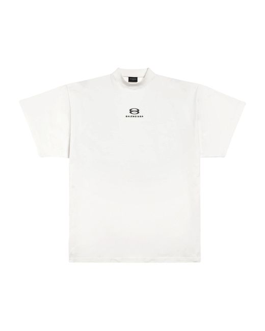 Balenciaga White Unity Sports Icon Deconstructed T-shirt for men
