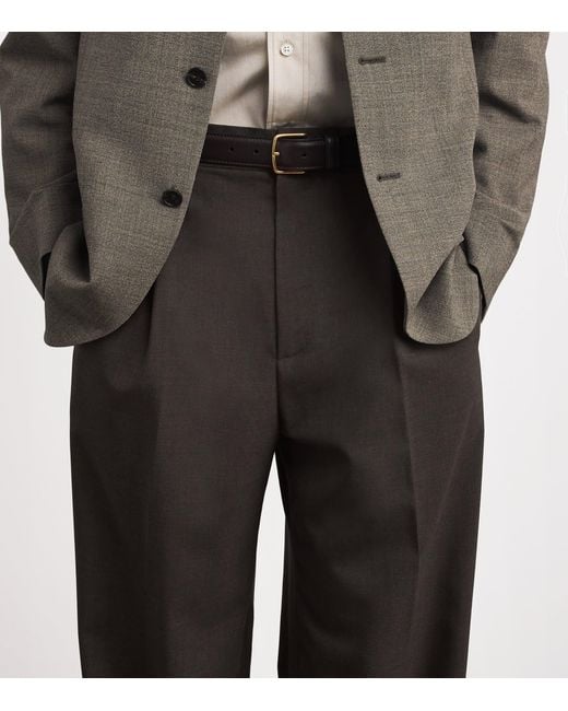 The Row Gray Thom Wool Trousers for men