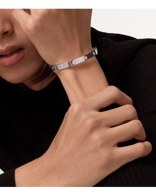 Cartier White And Diamond Love Bangle