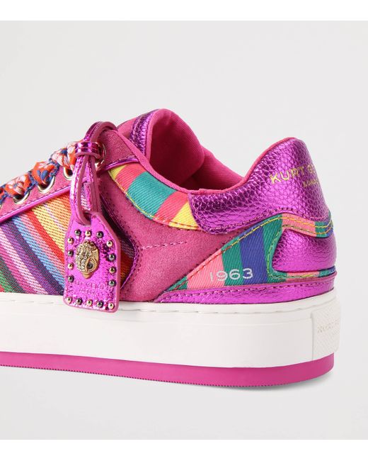 Kurt Geiger Pink Southbank Tag Sneakers