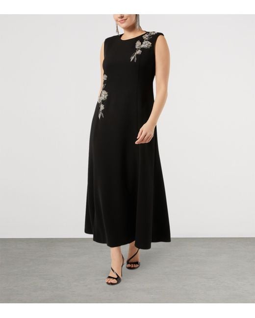 Marina Rinaldi Black Embellished Maxi Dress