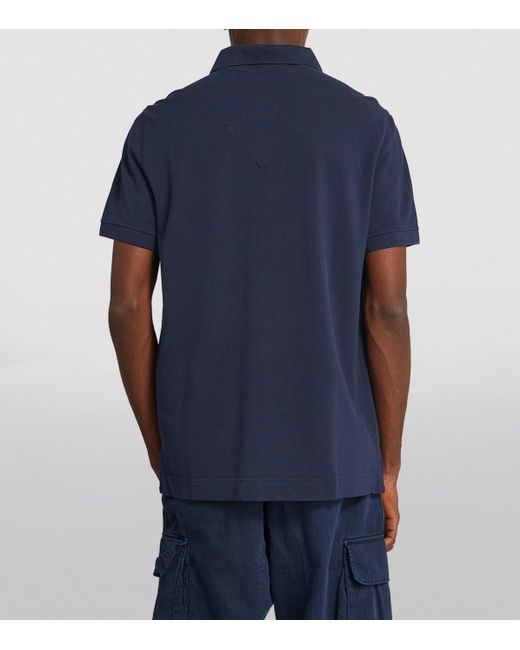 Canada Goose Blue Logo Beckley Polo Shirt for men