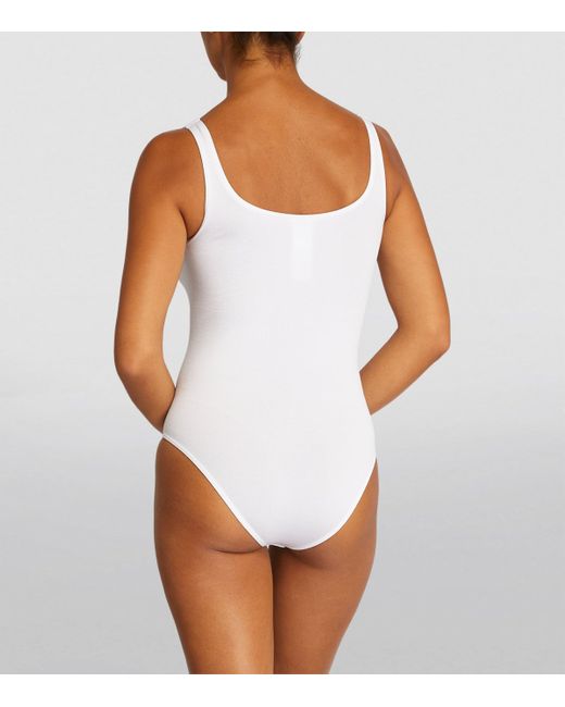 Wolford White Cotton-Blend Jamaika Bodysuit