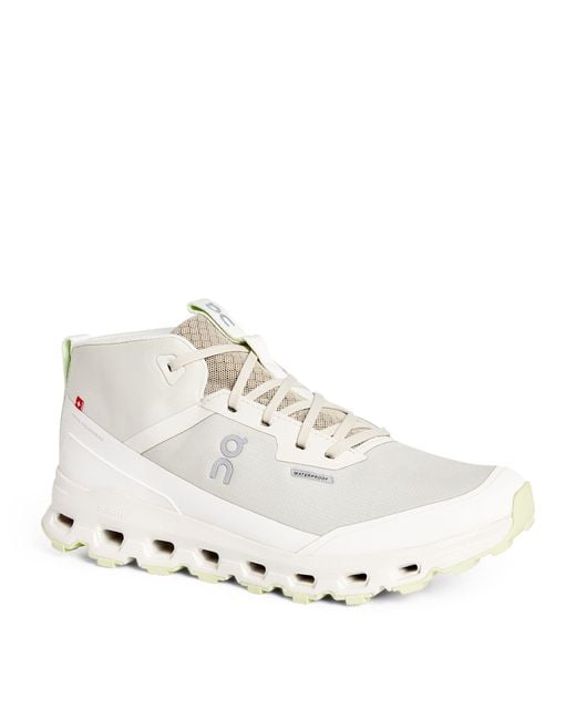 On Shoes White Cloudroam Waterproof Trainers