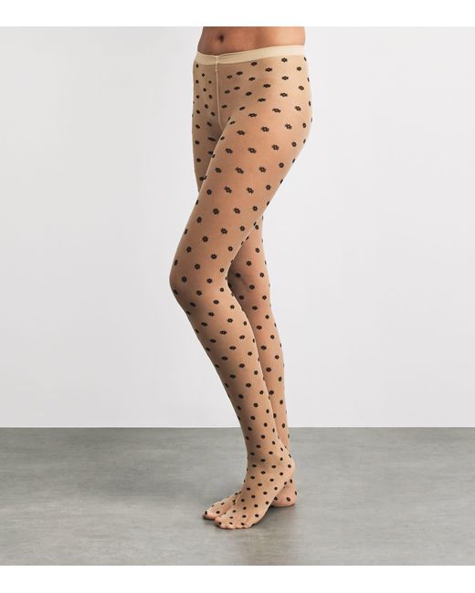 Wolford White Daisy Tights