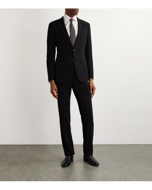 Giorgio Armani White Cotton Poplin Shirt for men