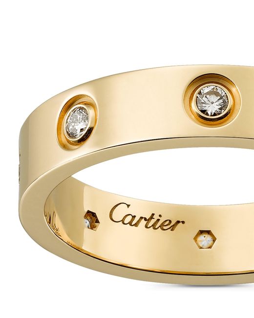 Cartier Metallic And Diamond Love Ring