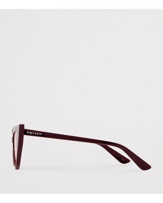 McQueen Pink Acetate Spike Sunglasses