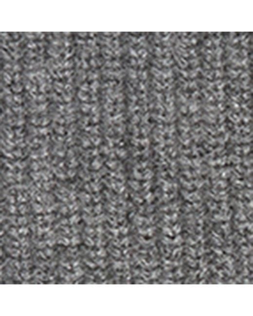 Weekend by Maxmara Gray Cashmere Logo Gloves