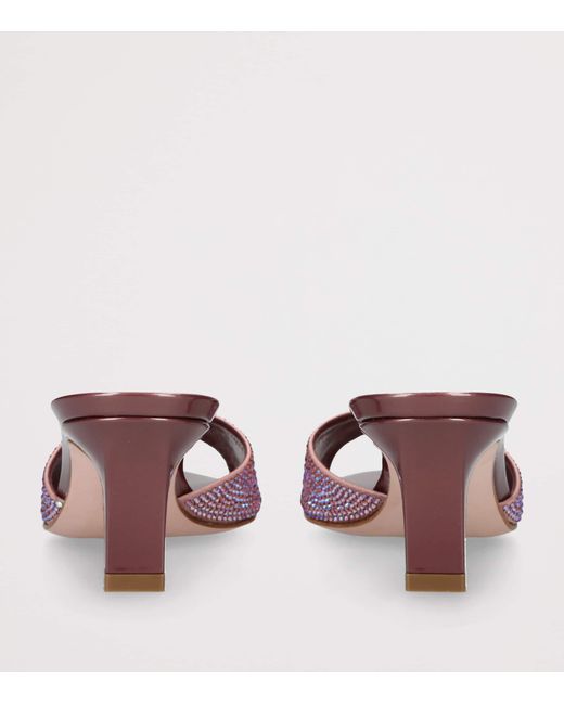 Gina Pink Crystal Comet Mules 55