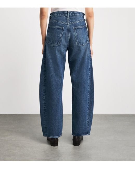 Agolde Blue Luna Pierced Tapered Jeans