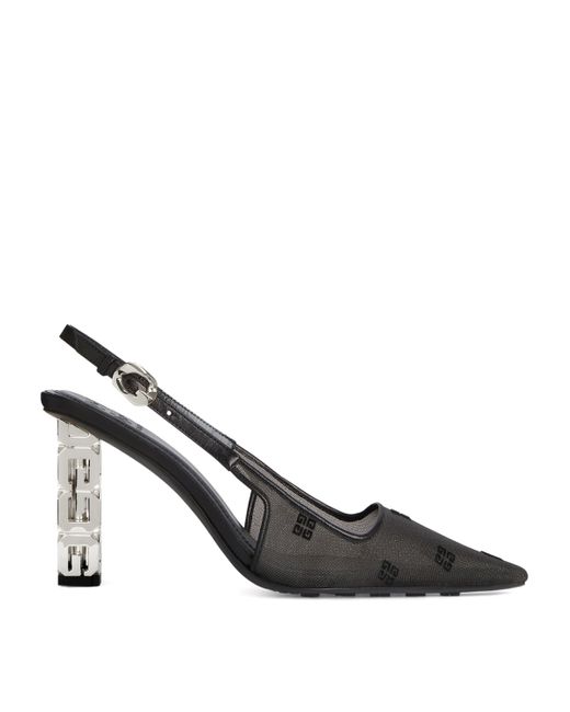 Givenchy Black G Cube Slingback Pumps 85