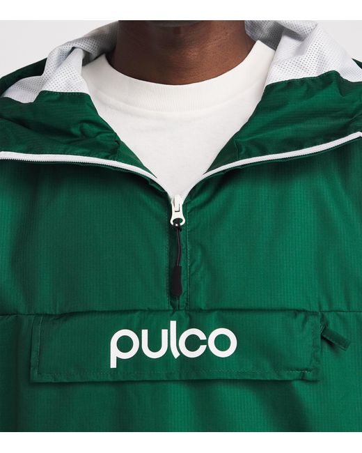 Pulco Studios Green Water-Resistant Coaches Jacket for men