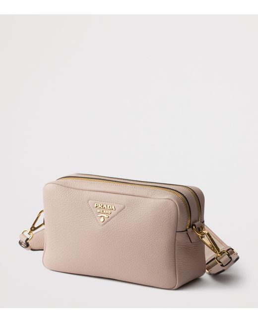 Prada Brown Small Leather Cross-Body Bag