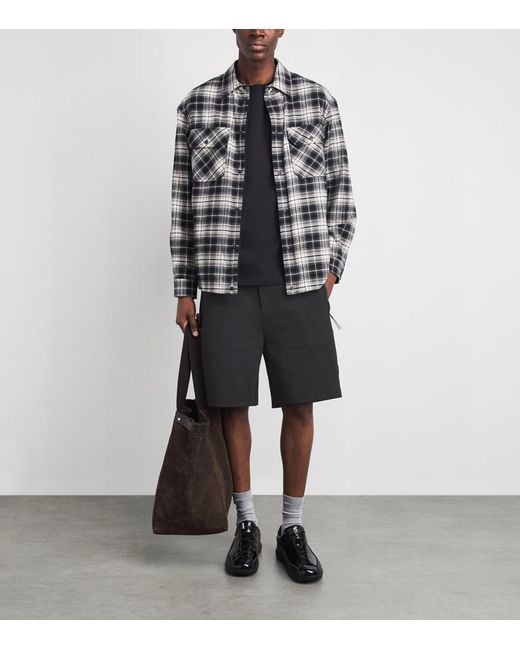 Moncler Black Logo Shorts for men
