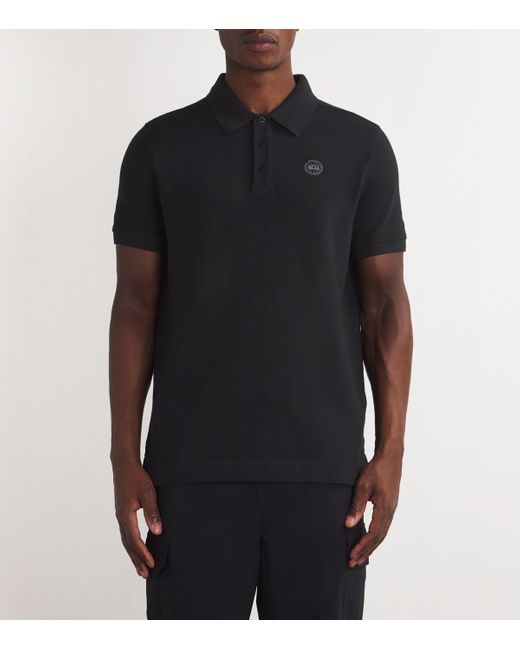 Canada Goose Black Cotton Logo Beckley Polo Shirt for men