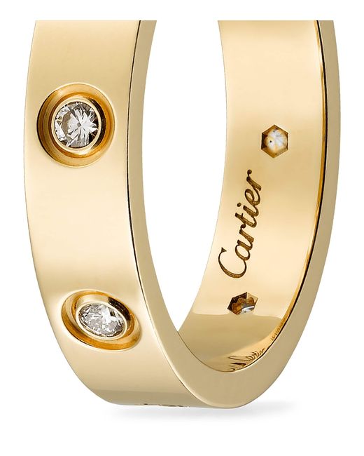 Cartier Metallic And Diamond Love Ring