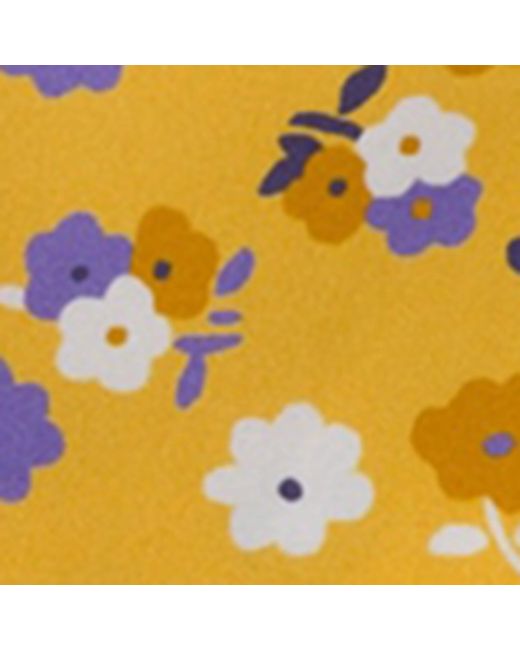 Miu Miu Yellow Cotton Floral Bucket Hat