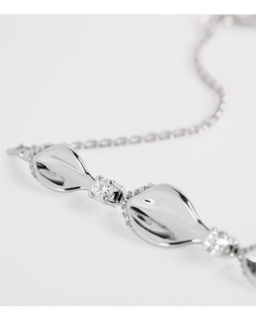 BeeGoddess Metallic And Diamond Secret Garden Gloria Bracelet