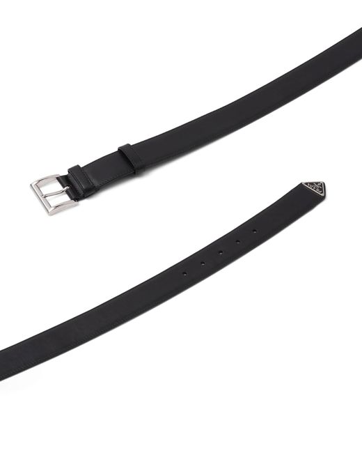 Prada Blue Leather Belt