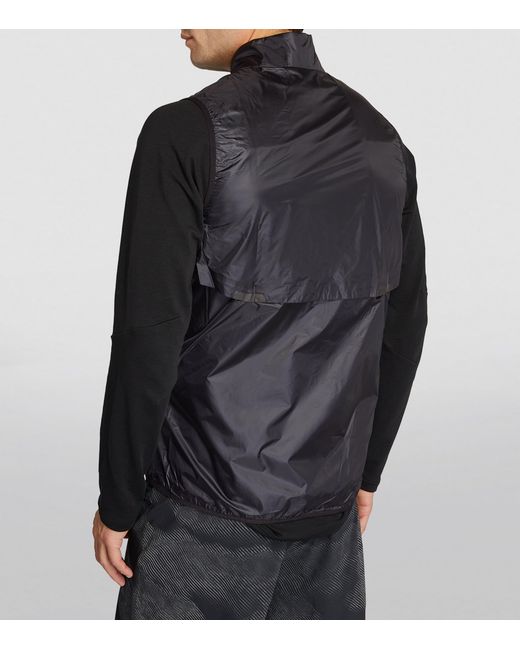 On Shoes Black Weather Gilet for men