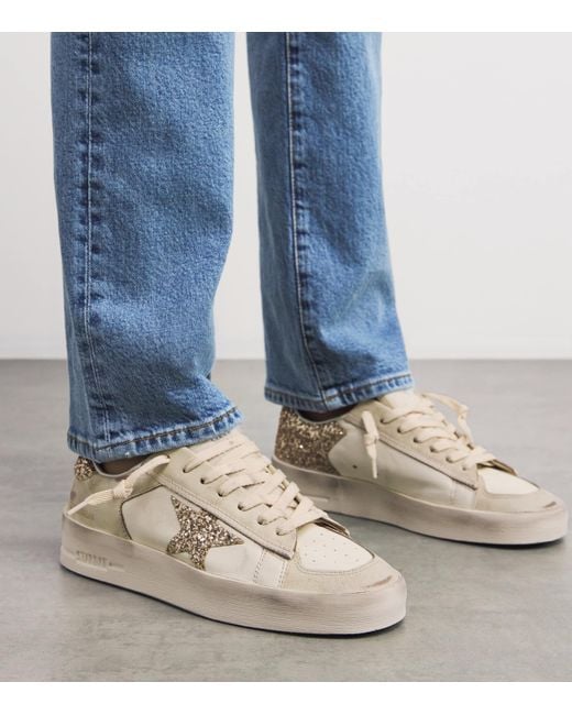 Golden Goose Deluxe Brand Natural Leather Stardan Sneakers