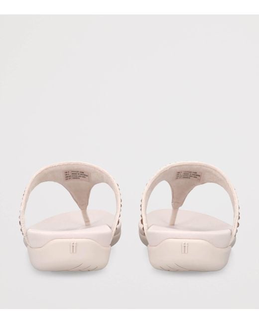Fitflop Pink Solay Crystal Flip Flops