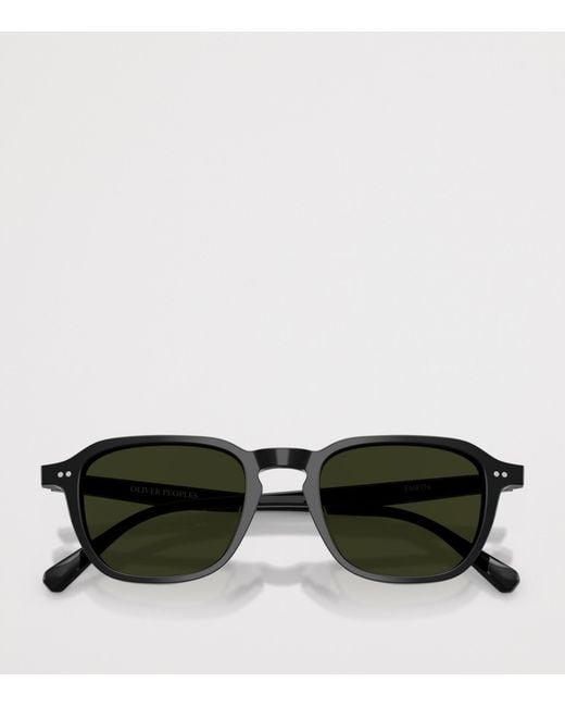 Oliver Peoples Green Emryn Irregular Sunglasses