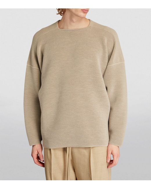 Fear Of God Natural Wool Straight-neck Sweater for men